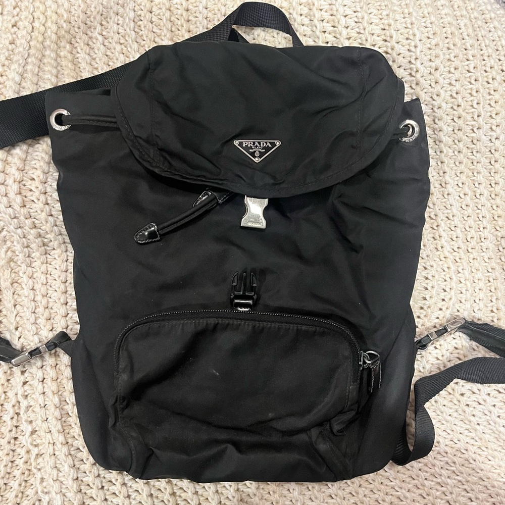 Black Prada nylon backpack